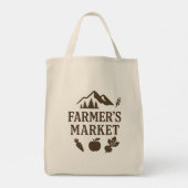 Beats Carrot Apple Farmers Market Tote Bag (Achterkant)