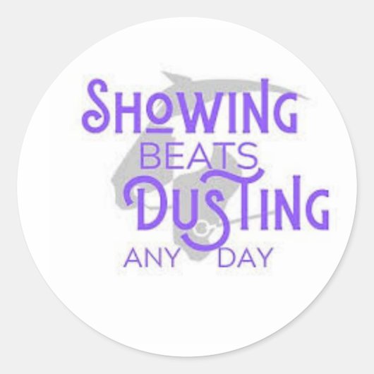 Beats Dusting weergeven Ronde Sticker (Voorkant)