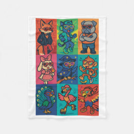 Beats en beesten fleece deken