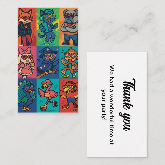 Beats en beesten informatiekaartje (Voorkant / Achterkant)