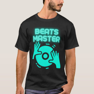 Beats Master DJ T-shirt EDM Muziekaanhaler Feestkl