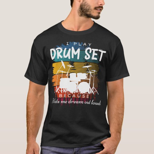 Beats of Imagination: Drum Sets Droomsymfonie T-shirt (Voorkant)