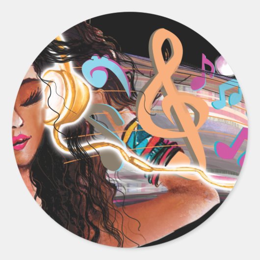 Beats Ronde Sticker (Voorkant)