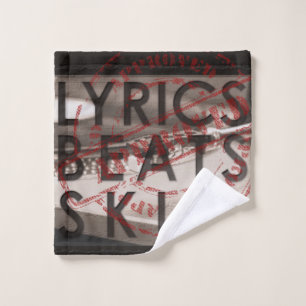 BEATS SKILL LYRICS OP PLATENSPELER HIP HOP BAD HANDDOEK