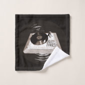 BEATS SKILL LYRICS OP PLATENSPELER HIP HOP BAD HANDDOEK (Wasdoekje)