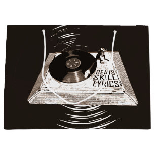 BEATS SKILL LYRICS OP PLATENSPELER HIP HOP GROOT CADEAUZAKJE