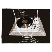 BEATS SKILL LYRICS OP PLATENSPELER HIP HOP GROOT CADEAUZAKJE (Achterkant)