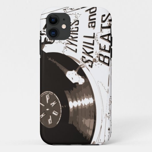 BEATS SKILL LYRICS RECORD PLAYER Case-Mate iPhone CASE (Achterkant)