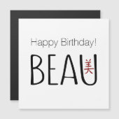 Beau Birthday (Voorkant / Achterkant)