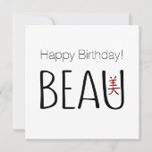 Beau Birthday (Voorkant)