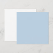 Beau-blauw (effen kleur) kaart (Voorkant / Achterkant)