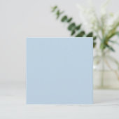 Beau-blauw (effen kleur) kaart (Staand voorkant)