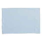 Beau blauw (vaste kleur) kussensloop (Voorkant-Rechts)