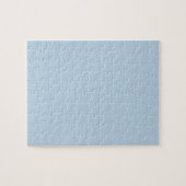 Beau blauw (vaste kleur) legpuzzel (Horizontaal)