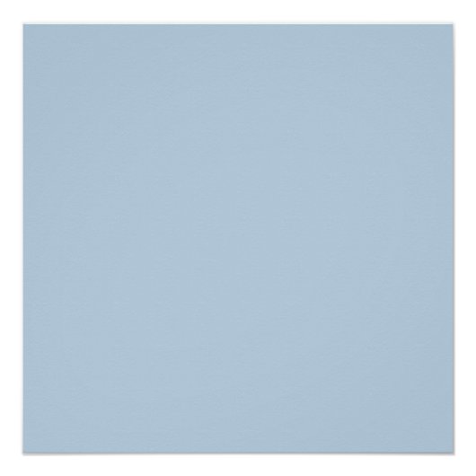 Beau blauw (vaste kleur) perfect poster (Voorkant)