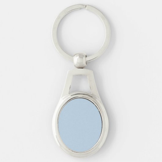 Beau blauw (vaste kleur) sleutelhanger (Voorkant)