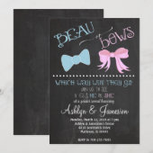 Beau-boeg of -bogen Gendervrijheid partijuitnodigi Kaart (Voorkant / Achterkant)