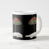 Beau de Angora Kat Suntanning Grote Koffiekop (Voorkant rechts)