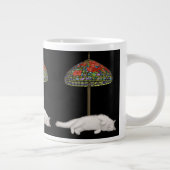 Beau de Angora Kat Suntanning Grote Koffiekop (Rechts)