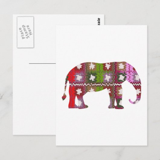 BEAU Elephant Briefkaart (Voorkant / Achterkant)