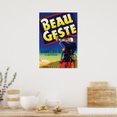 Beau Geste Adventure Novel door P.C. Wren  Poster (Keuken)