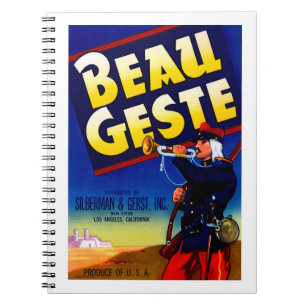 Beau Geste Label Notitieboek