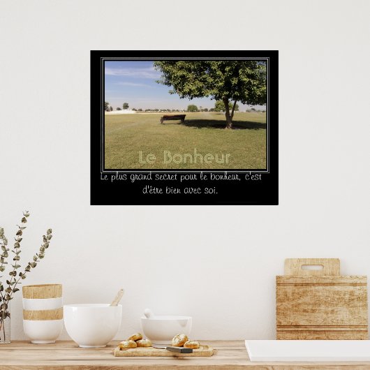 Beau jour dans le parc poster (Keuken)