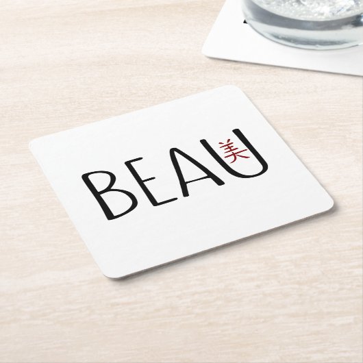 Beau Kartonnen Onderzetters (Schuin)