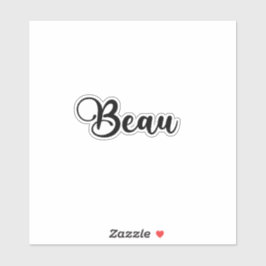 Beau Name - handgeschreven kalligrafie Sticker
