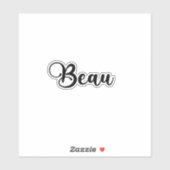 Beau Name - handgeschreven kalligrafie Sticker (Vel)