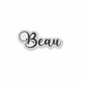 Beau Name - handgeschreven kalligrafie Sticker (Voorkant)