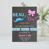 Beau of Bow Gender onthullen Kaart (Staand voorkant)