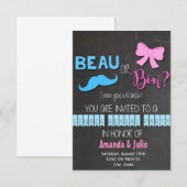 Beau of Bow Gender onthullen Kaart (Voorkant / Achterkant)