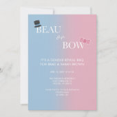 Beau of Bow Gender Reopenbaart de Uitnodiging van  (Voorkant)