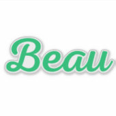 Beau Sticker (Voorkant)
