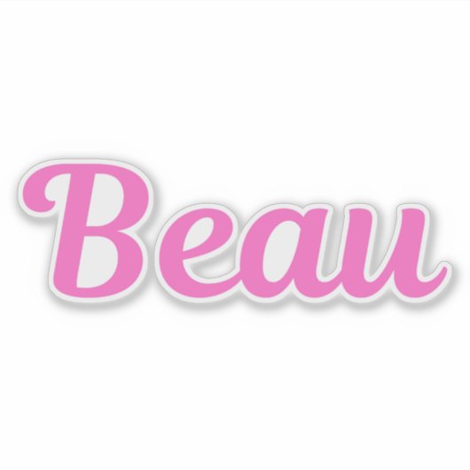 Beau Sticker (Voorkant)