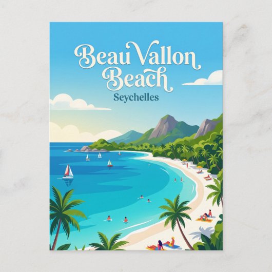 Beau Vallon Beach Seychellen Briefkaart (Voorkant)