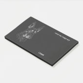 Beauceron Abstracte Kunst Hondennaam Post-it® Notes (Schuin)