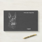 Beauceron Abstracte Kunst Hondennaam Post-it® Notes (Op bureau)