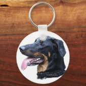 beauceron arlequin sleutelhanger (Voorkant)