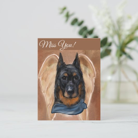 Beauceron Briefkaart (Staand voorkant)