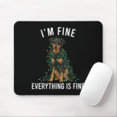 Beauceron Christmas I'm Fine Everything Is Fine Muismat (Met muis)