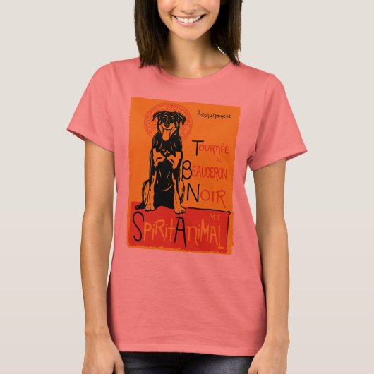 Beauceron Cute Dog Womens T-Shirt (Voorkant)