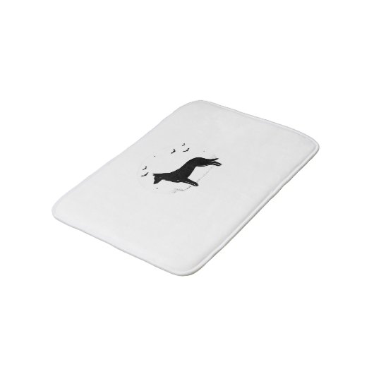 Beauceron Dog - Halloween Moon Silhouette Classic Badmat (Gekanteld)