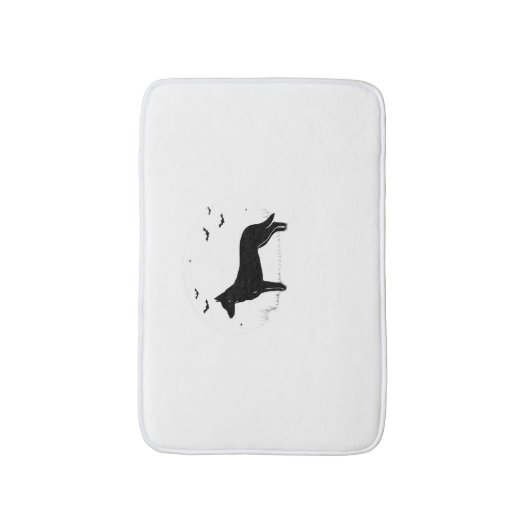 Beauceron Dog - Halloween Moon Silhouette Classic Badmat (Voorkant Verticaal)