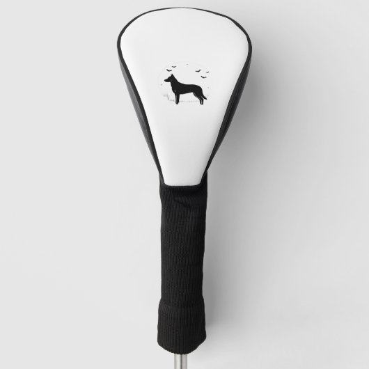 Beauceron Dog - Halloween Moon Silhouette Classic Golfheadcover (Voorkant)