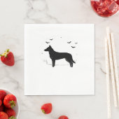 Beauceron Dog - Halloween Moon Silhouette Classic Servet (Insitu)