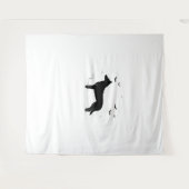 Beauceron Dog - Halloween Moon Silhouette Classic Wandkleed (Voorkant (horizontaal))