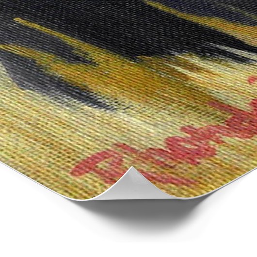 Beauceron Dog Portrait Poster (Hoek)