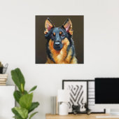 Beauceron Dog Poster (Thuiskantoor)